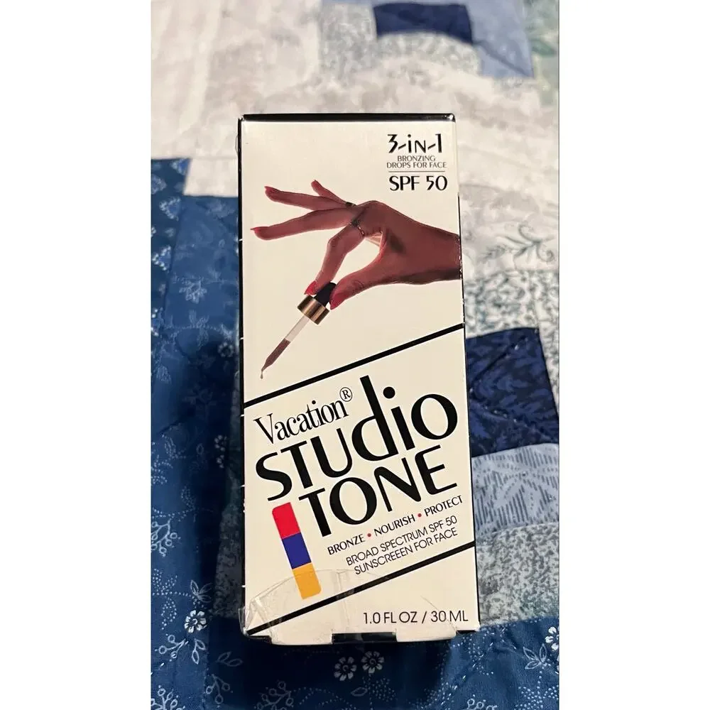 NEW! Vacation Studio Tone SPF 50 Bronzing Drops for Face